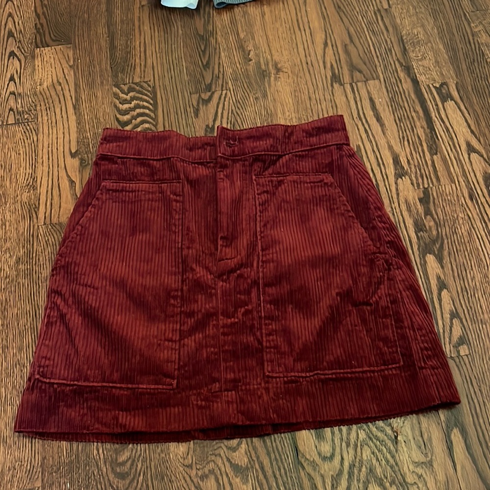 Maroon Pencil Skirt